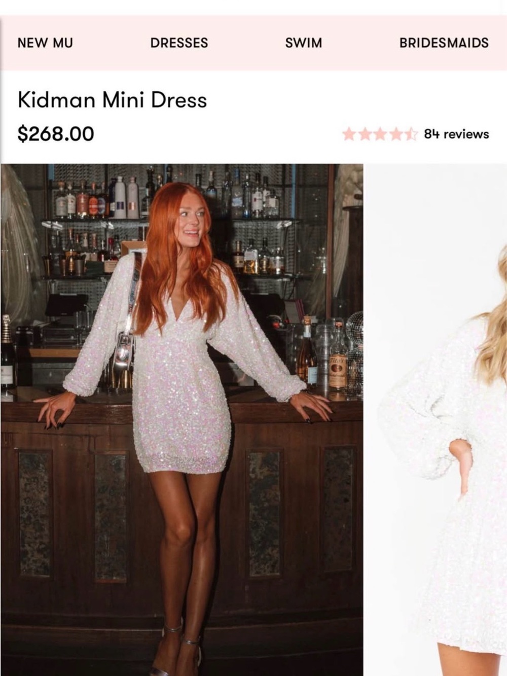 Party girls rejoice, the perfect white sequin micro mini just landed!